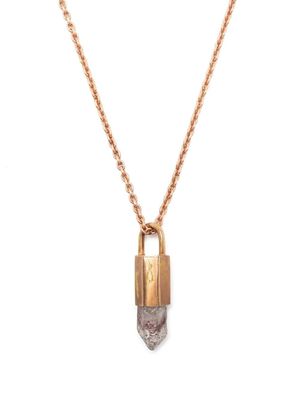 Parts of Four collier à pendentif en quartz - Rose