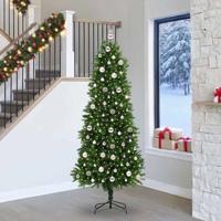 VidaXL Kerstboom met 300 led met standaard groen 240 cm pe