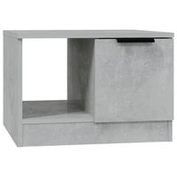 vidaXL Salontafel 50x50x36 cm bewerkt hout betongrijs - thumbnail