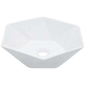 VidaXL Wastafel 41x36,5x12 cm keramiek wit