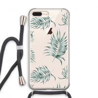 Simple leaves: iPhone 8 Plus Transparant Hoesje met koord