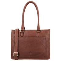 Hide & stitches jura leren schoudertas-Brown