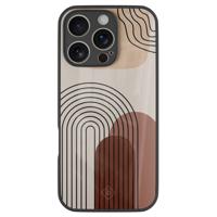 iPhone 16 Pro glazen hardcase - Warm curves