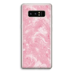 Abstract Painting Pink: Samsung Galaxy Note 8 Transparant Hoesje