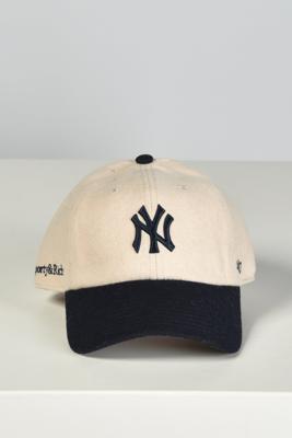 Sporty & Rich cap Yankees Serif Wool AC060610675WH63 ecru/dark navy