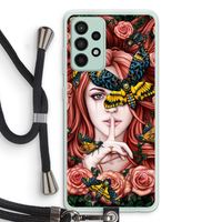 Lady Moth: Samsung Galaxy A52s 5G Transparant Hoesje met koord