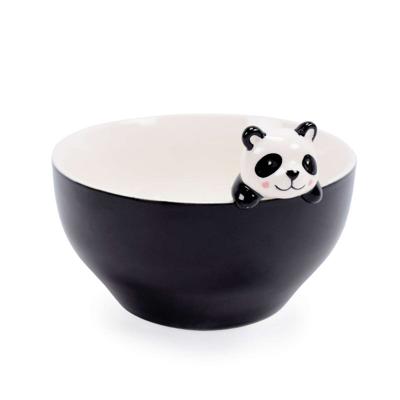 Kom Versa Zwart Porselein 15,8 X 10,1 X 14 CM Pandabeer