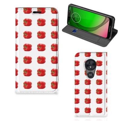 Motorola Moto G7 Play | Flip Style Cover | Paprika Red