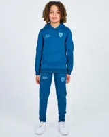 Malelions Sport Transfer Hooded Trainingspak Kids Blauw/Lichtblauw - Maat 128 - Kleur: Blauw | Soccerfanshop