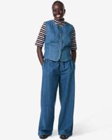 HEMA Damesbroek Suzy wijd middenblauw (middenblauw)