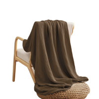 Mousseline deken | Bruin | 150x200 cm