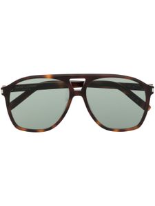 Saint Laurent Eyewear lunettes de soleil à monture oversize - Marron