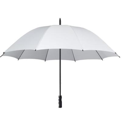 Bruiloft paraplu bruid/bruidegom - wit - kunststof handvat - dia 130 cm