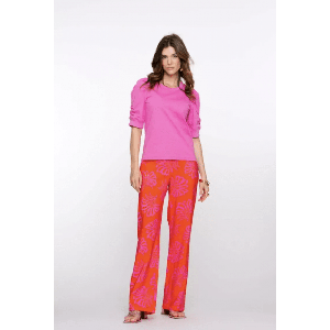 Geisha - Oranje | unisex | Broek | Oranje | L | regular | Kamst mode