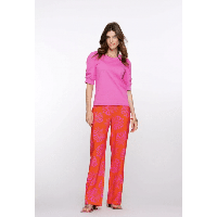 Geisha - Oranje | unisex | Broek | Oranje | L | regular | Kamst mode