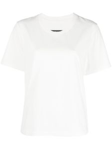 MM6 Maison Margiela t-shirt en coton à détails de coutures - Blanc