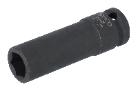 Bahco Slagdop 1/2" | lang | zeskant | gefosfateerd | 13 mm - retailverpakking - SBK7806M-13