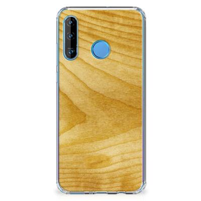 Huawei P30 Lite Stevig Telefoonhoesje Licht Hout Huawei P30 Lite Stevig Telefoonhoesje Licht Hout