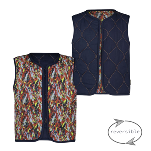 B.Nosy Meisjes reversibel gilet - Ginny - Amibitous AOP