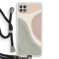 Geo #6: Samsung Galaxy A22 4G Transparant Hoesje met koord