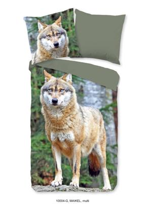 Good Morning Dekbedovertrek "wolf" - Multi - (135x200 cm) - Katoen Good Morning Dekbedovertrek "wolf" - Multi - (135x200 cm) - Katoen