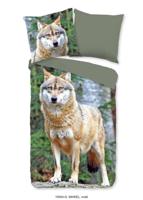Good Morning Dekbedovertrek "wolf" - Multi - (135x200 cm) - Katoen