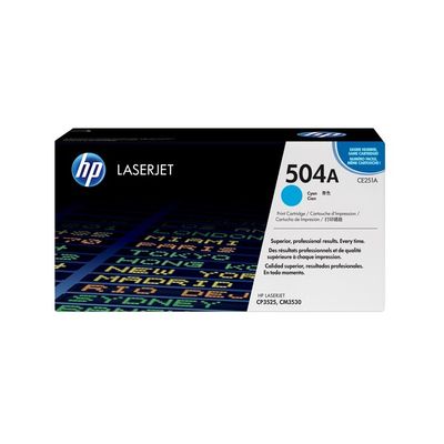 504A cyaan LaserJet tonercartridge (CE251A) Toner