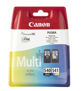 Canon PG-540/CL-541 Multi pack inktcartridge 2 stuk(s) Origineel Zwart, Cyaan, Magenta, Geel