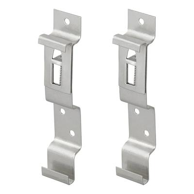 ProPlus Kentekenplaat klemmen - 2x stuks - metaal - nummerplaat bevestigen - aanhanger