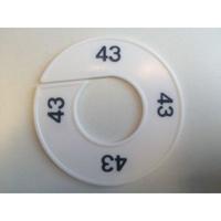 Maatring 9cm wit/zwart 43