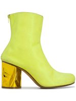 Maison Margiela crushed heel ankle boots - Jaune