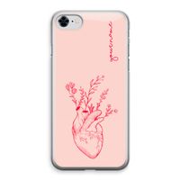 Blooming Heart: iPhone 8 Transparant Hoesje