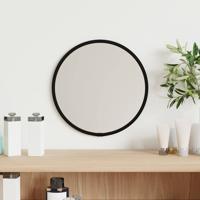 VidaXL Wandspiegel rond ø20 cm zwart