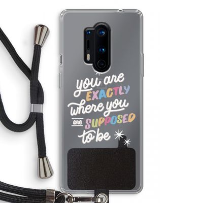Right Place: OnePlus 8 Pro Transparant Hoesje met koord
