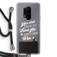 Right Place: OnePlus 8 Pro Transparant Hoesje met koord