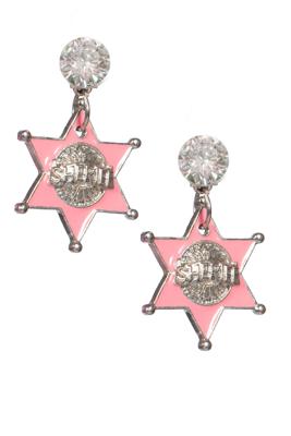 Oorbellen sheriff ster