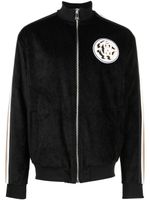 Roberto Cavalli veste zippée à patch logo - Noir