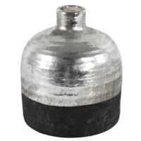 Countryfield vaas terri l zwart/zilverkleurig 18 cm | 6 stuks