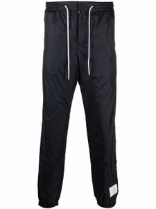 Thom Browne pantalon de jogging à patch logo - Bleu