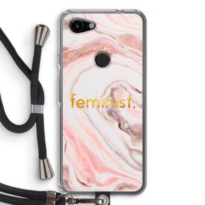 Feminist: Pixel 3a Transparant Hoesje met koord