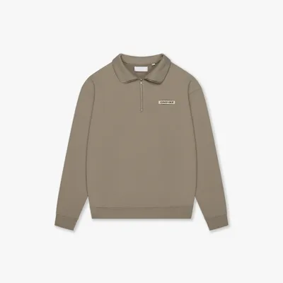 Croyez Etiquette Half-Zip Sweater Heren Groen - Maat L - Kleur: Groen | Soccerfanshop