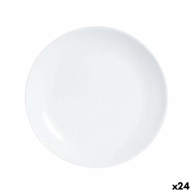 Dessertbord Luminarc Diwali Wit Glas 19 cm (24 Stuks)