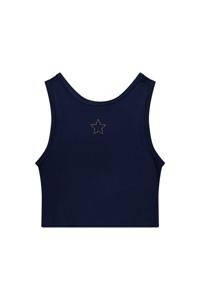 Like Flo zomer tanktop meisjes teens - navy blauw - embroiderie - Essie