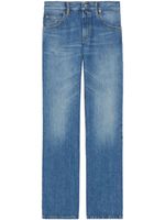 Gucci jean droit à détail de mors - Bleu - thumbnail