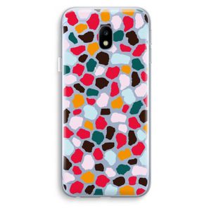 Colored Giraffe: Samsung Galaxy J3 (2017) Transparant Hoesje