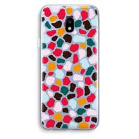 Colored Giraffe: Samsung Galaxy J3 (2017) Transparant Hoesje