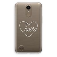 Best heart pastel: LG K10 (2017) Transparant Hoesje