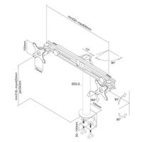 NeoMounts Monitor Bureausteun FPMA-D700D - thumbnail