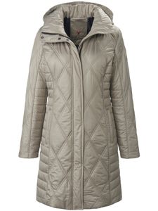 Doorgestikte jas liggende kraag en capuchon Van Fuchs & Schmitt beige