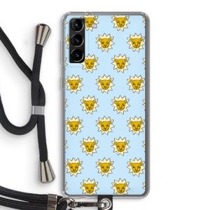 Leeuwenkoppen: Samsung Galaxy S21 Plus Transparant Hoesje met koord